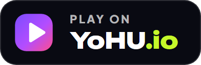 Play on YoHU.io badge, dark
